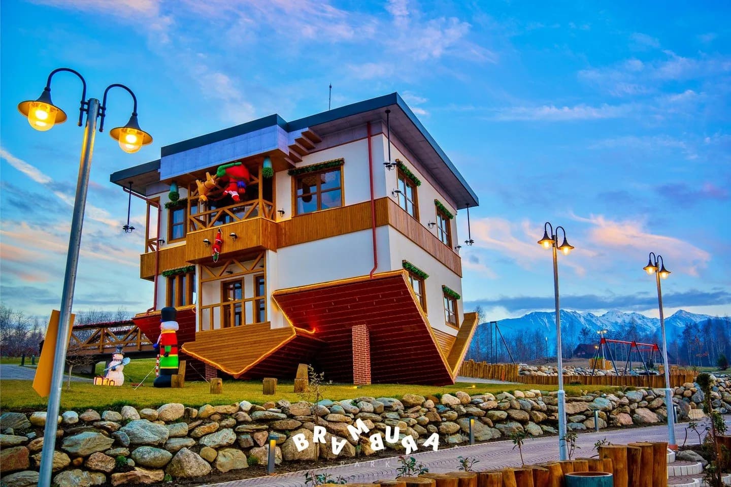 Brambura Park and the Upside Down House