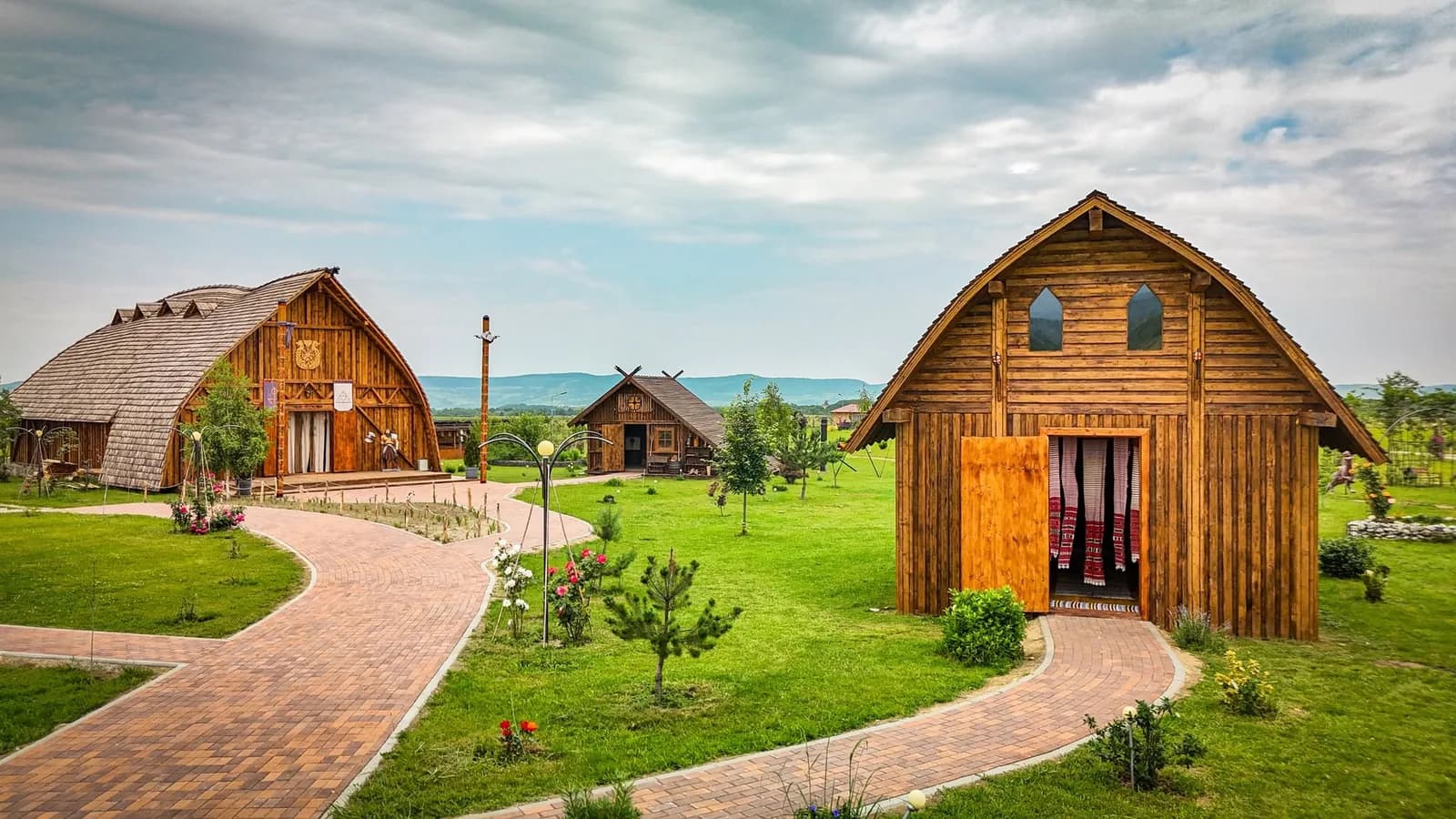 Panoramic Dino Park and Viking Village