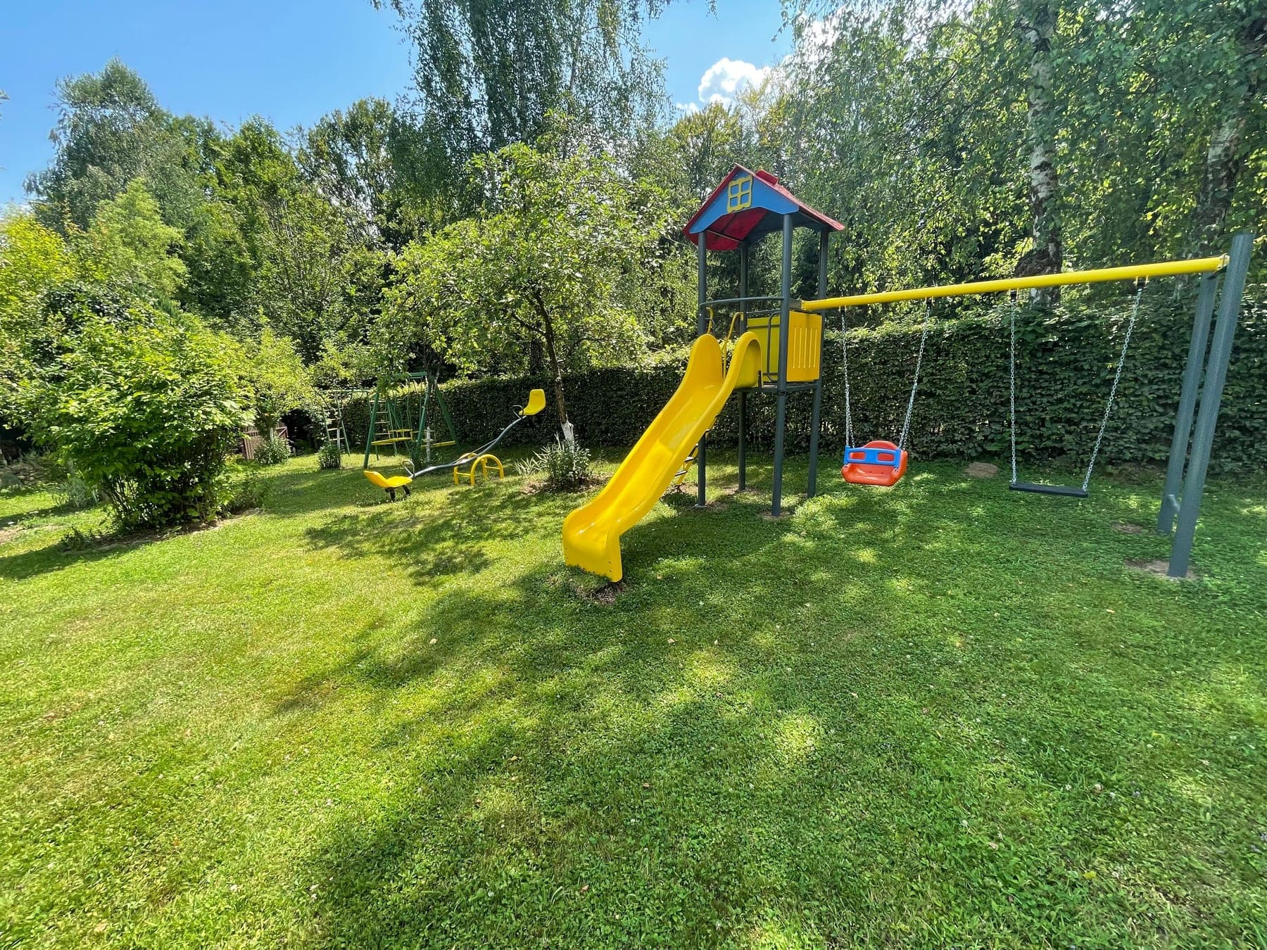 Playground and pool